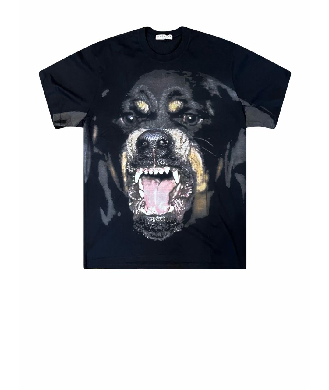 GIVENCHY Черная хлопковая футболка, фото 1