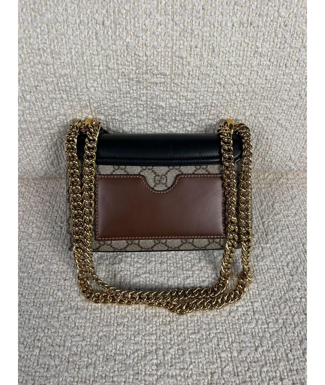 GUCCI Черная кожаная сумка через плечо, фото 3