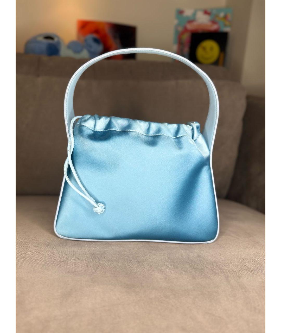 ALEXANDER WANG Голубая сумка с короткими ручками, фото 3
