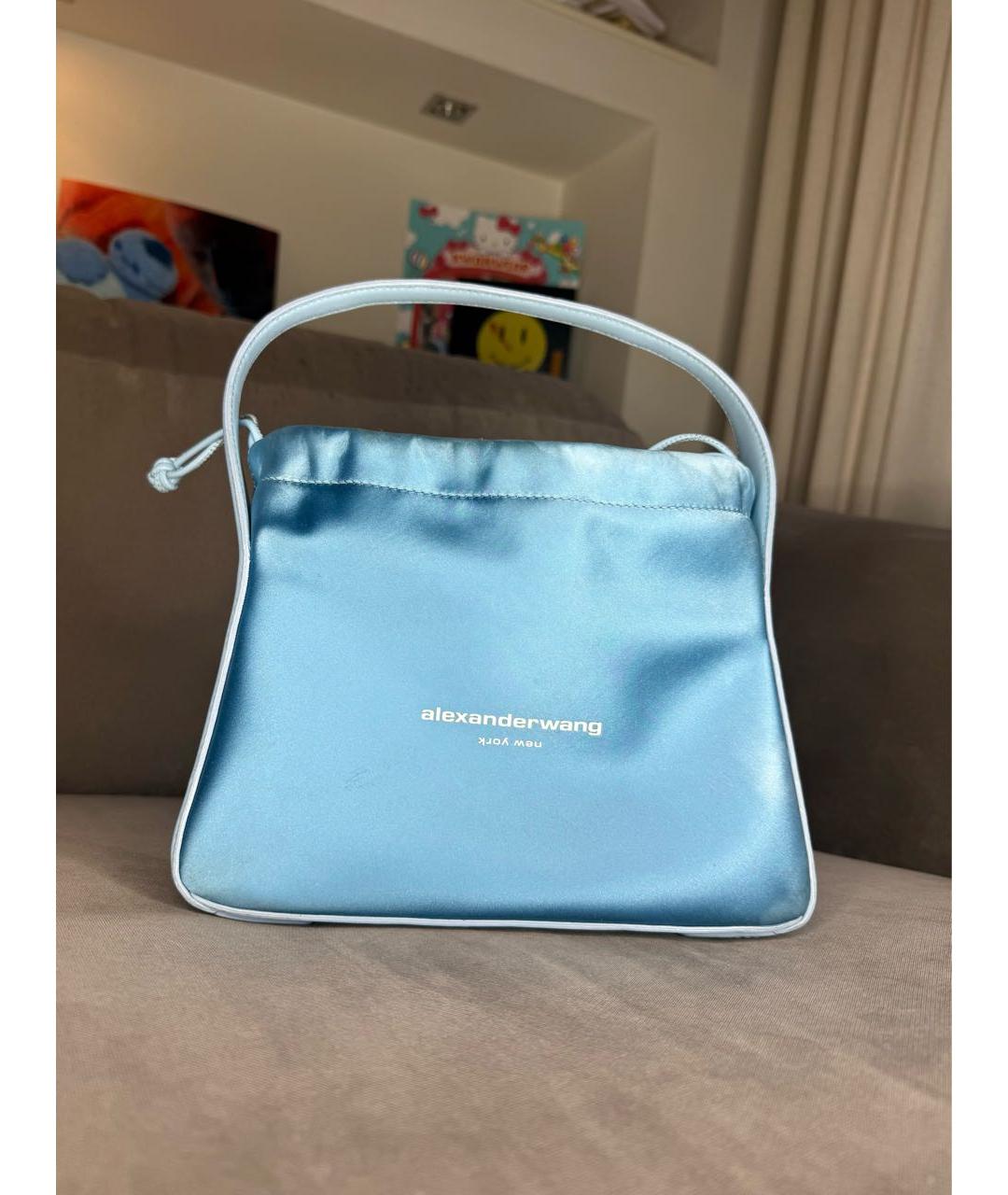ALEXANDER WANG Голубая сумка с короткими ручками, фото 7