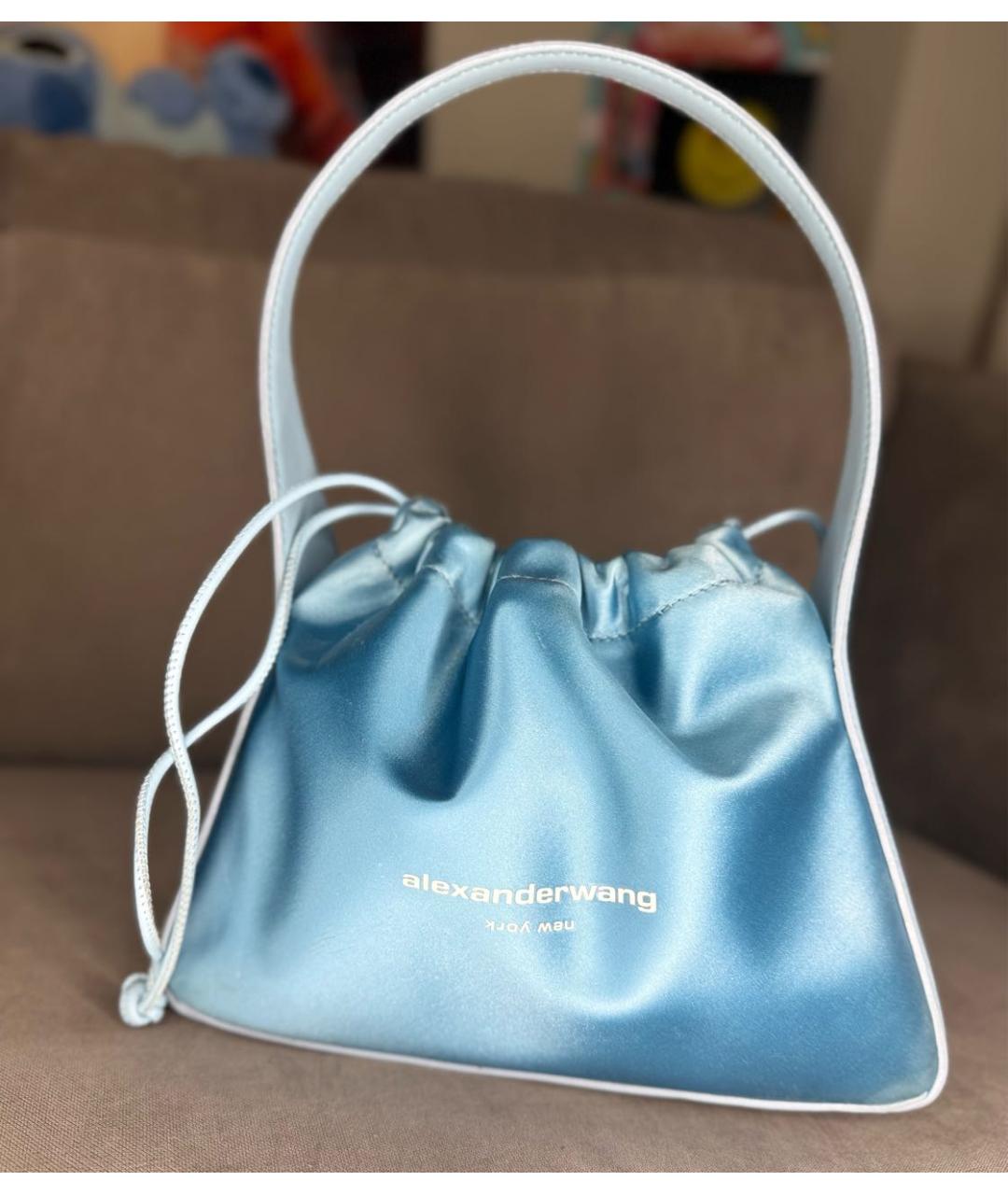 ALEXANDER WANG Голубая сумка с короткими ручками, фото 5