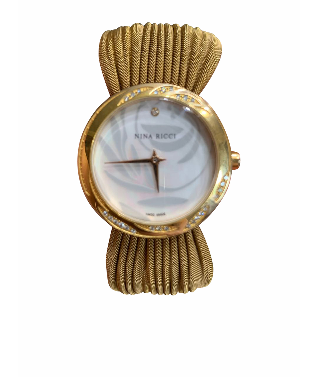 NINA RICCI Золотые металлические часы, фото 1