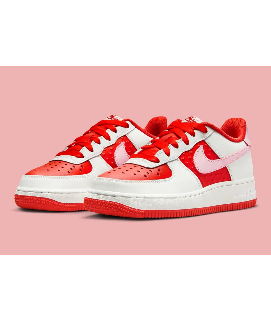 NIKE Красные кожаные кроссовки, фото 2