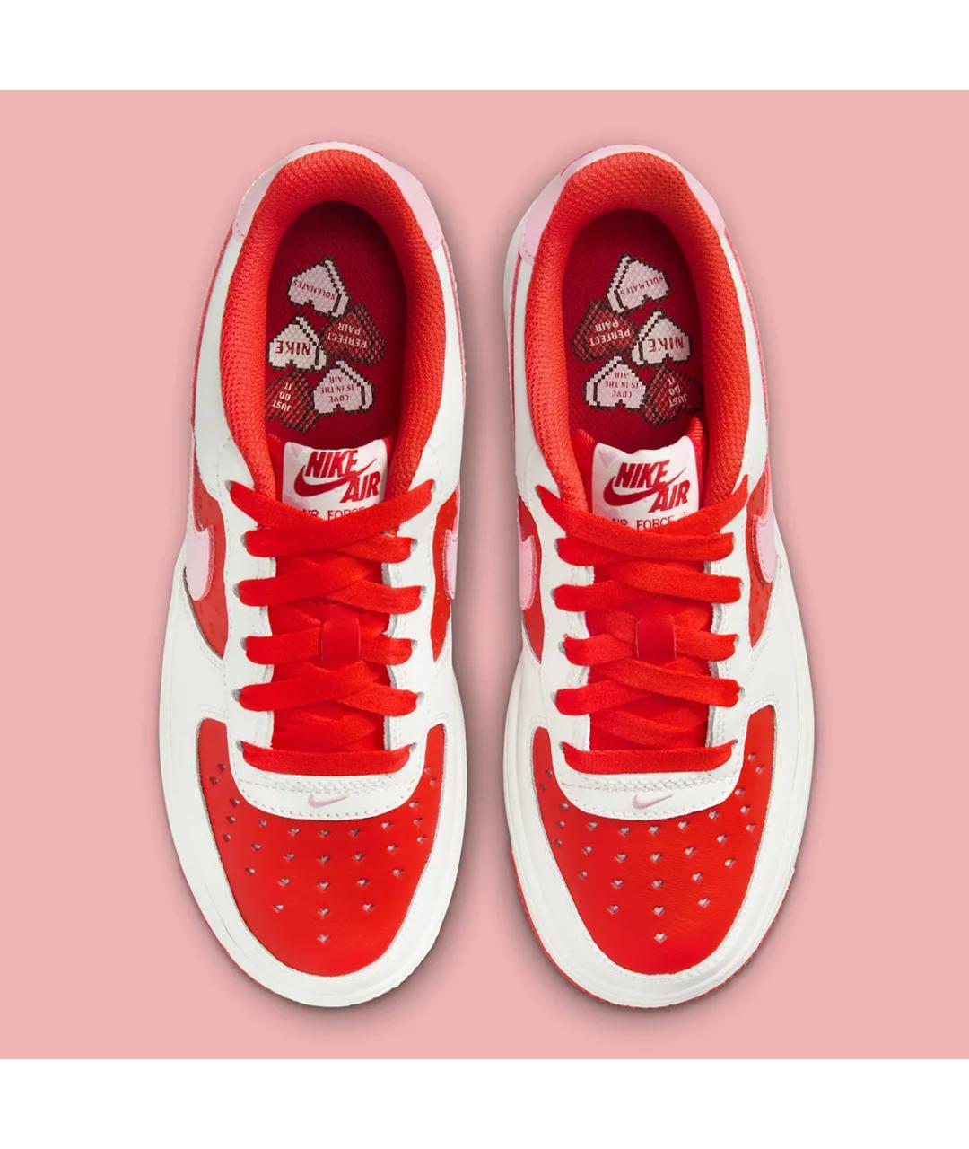 NIKE Красные кожаные кроссовки, фото 3