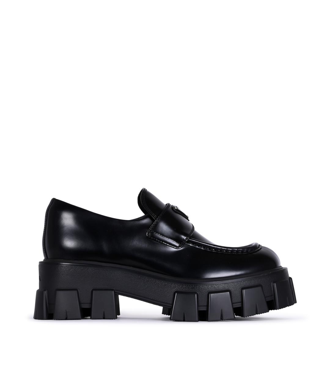 PRADA Черные кожаные лоферы, фото 2