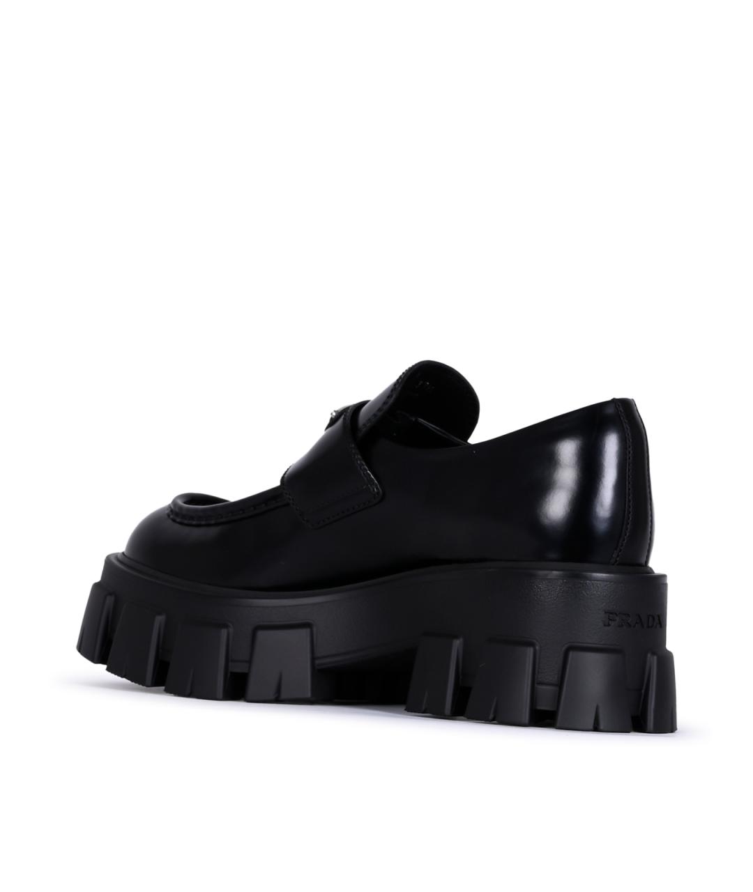 PRADA Черные кожаные лоферы, фото 5