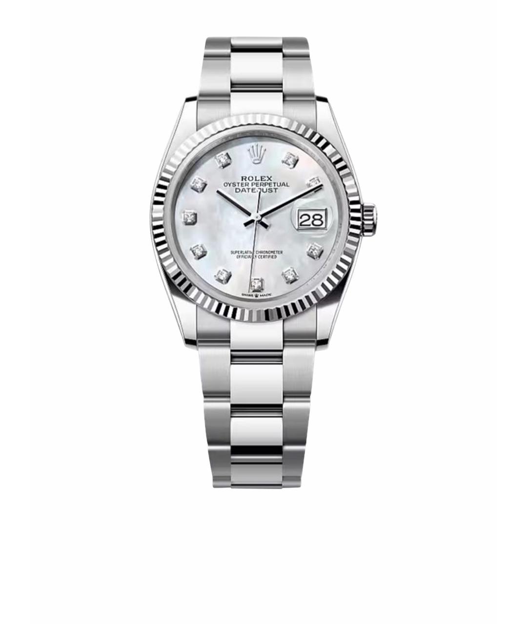 ROLEX Белые часы из белого золота, фото 1