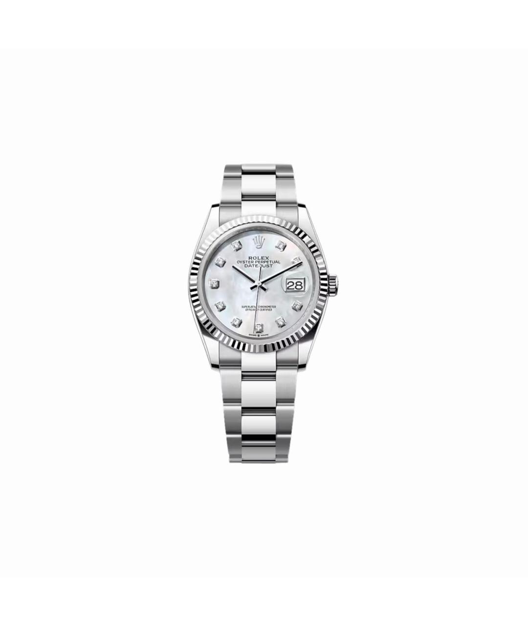 ROLEX Белые часы из белого золота, фото 3
