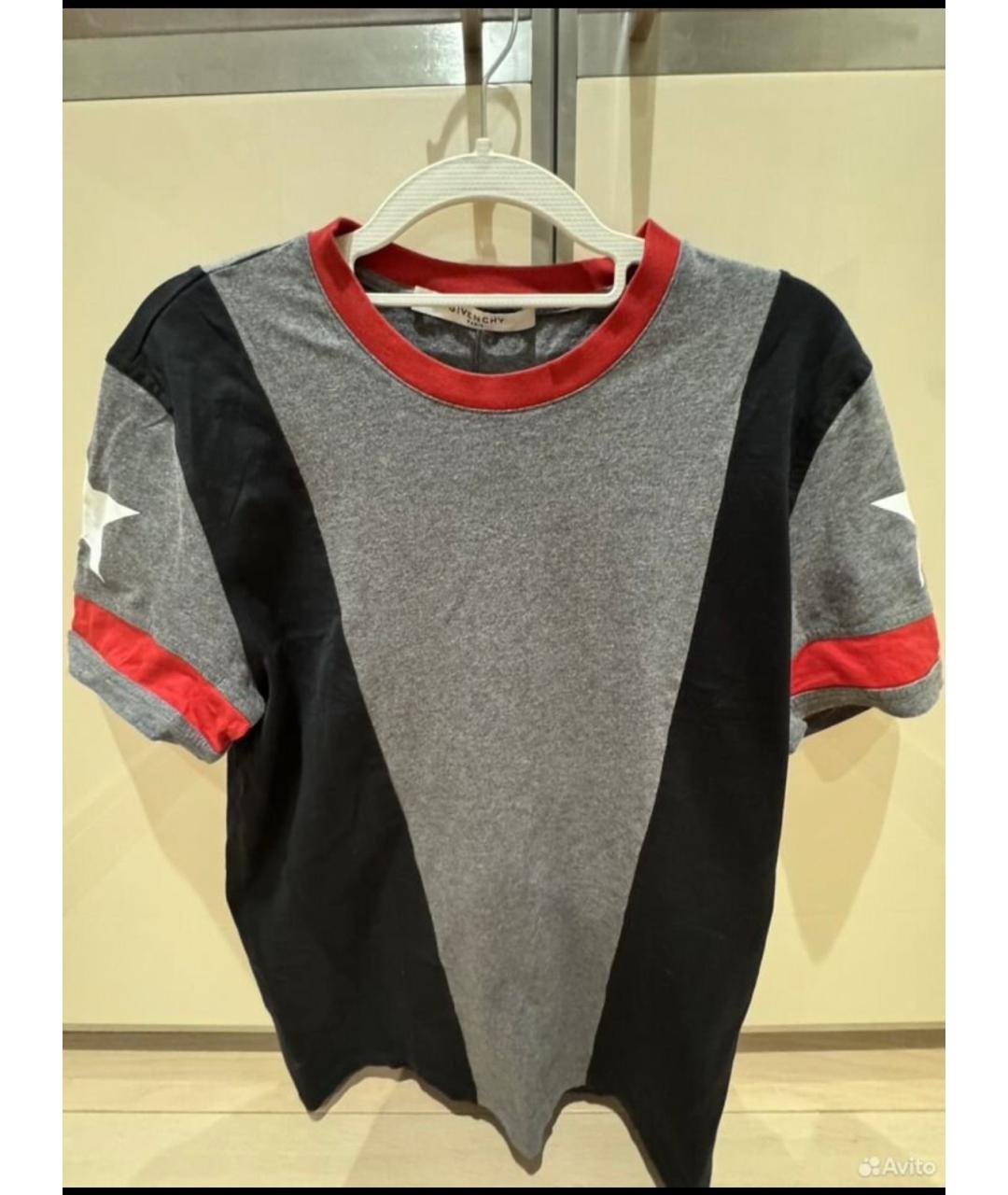 GIVENCHY Серая хлопковая футболка, фото 3