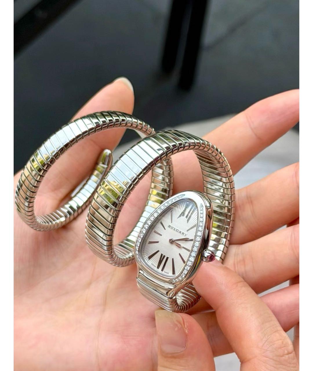 BVLGARI Серебряные часы, фото 2