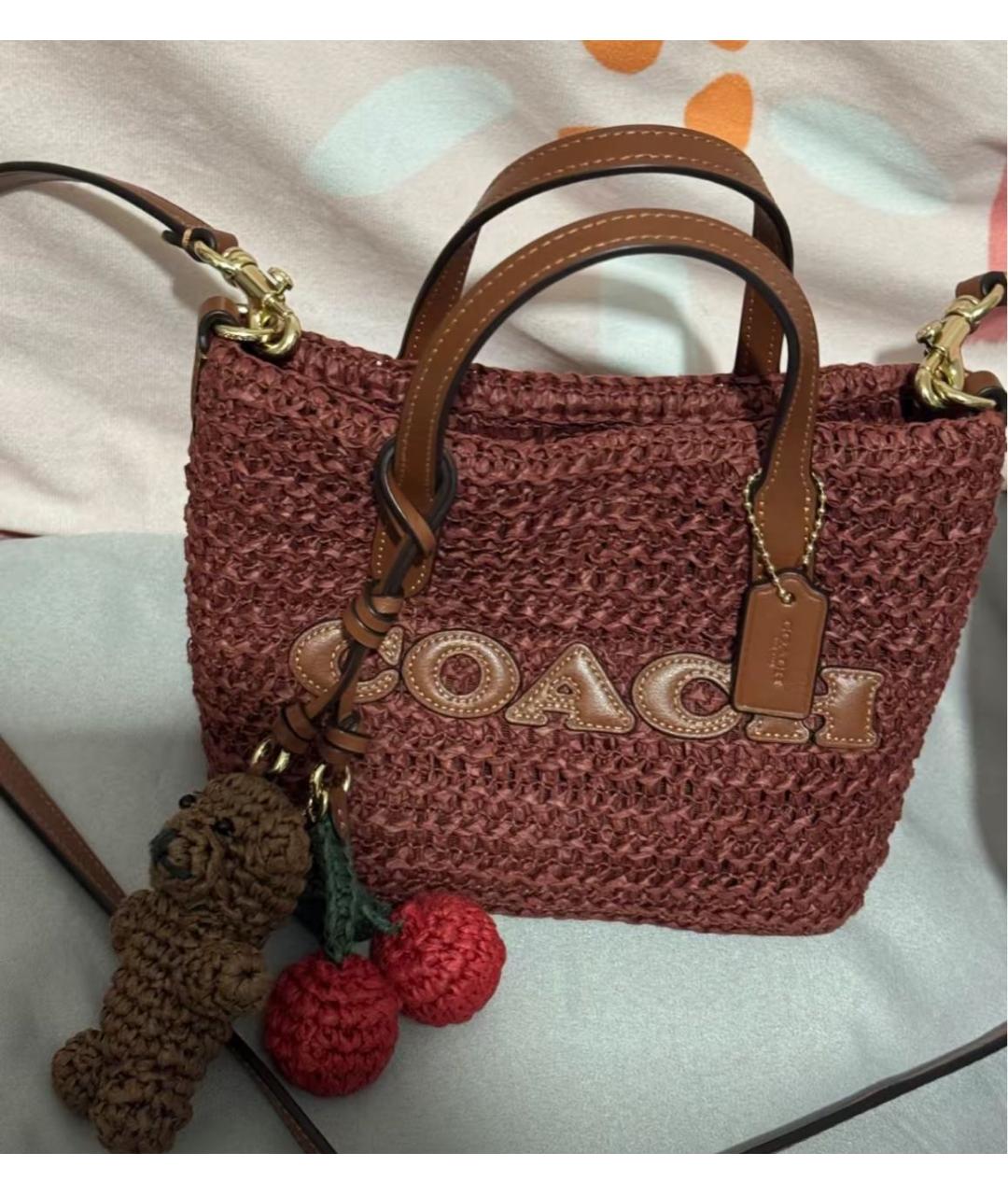 COACH Коричневая сумка тоут, фото 6