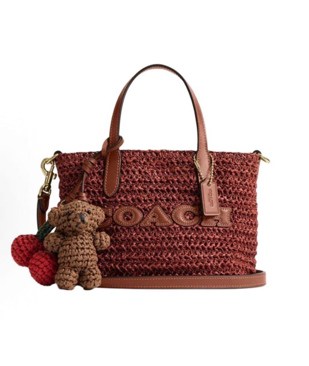 COACH Коричневая сумка тоут, фото 9