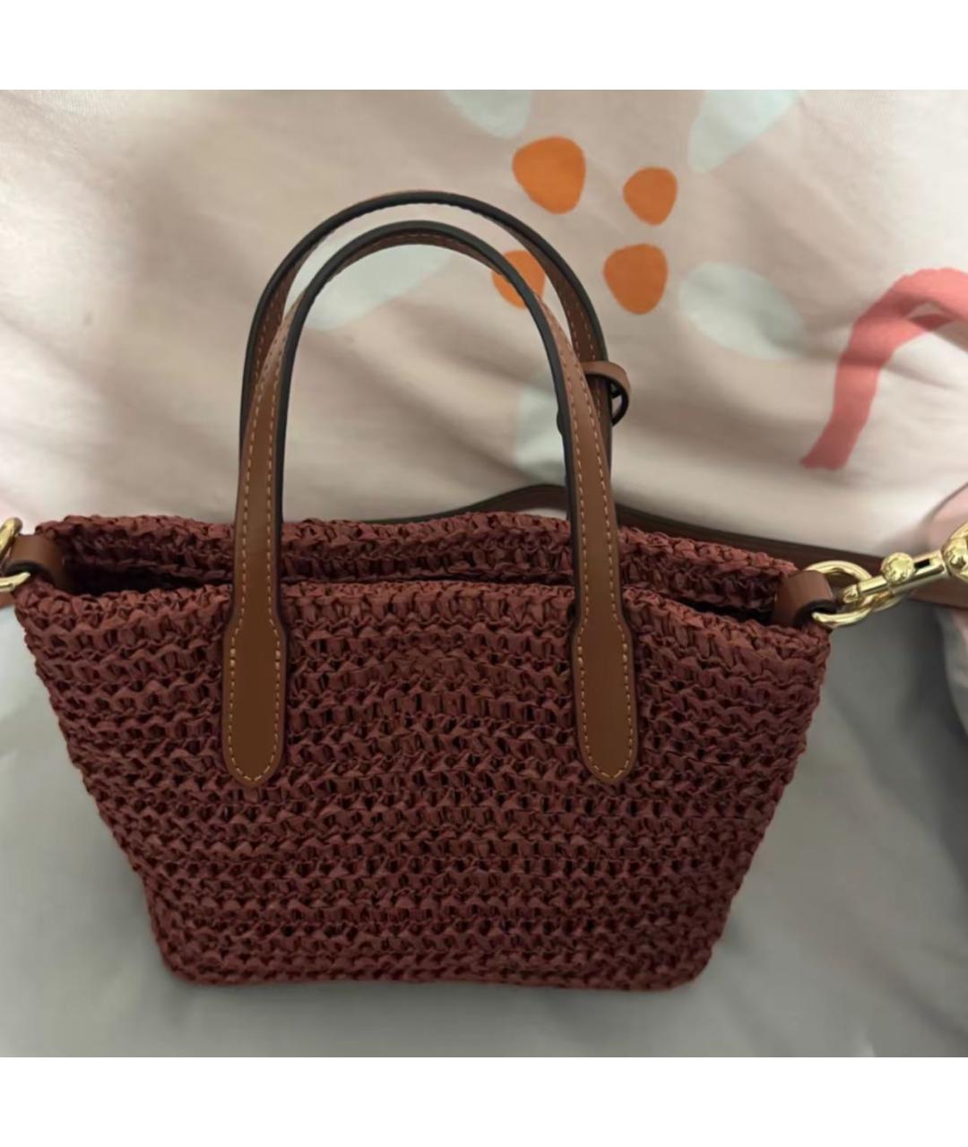 COACH Коричневая сумка тоут, фото 7