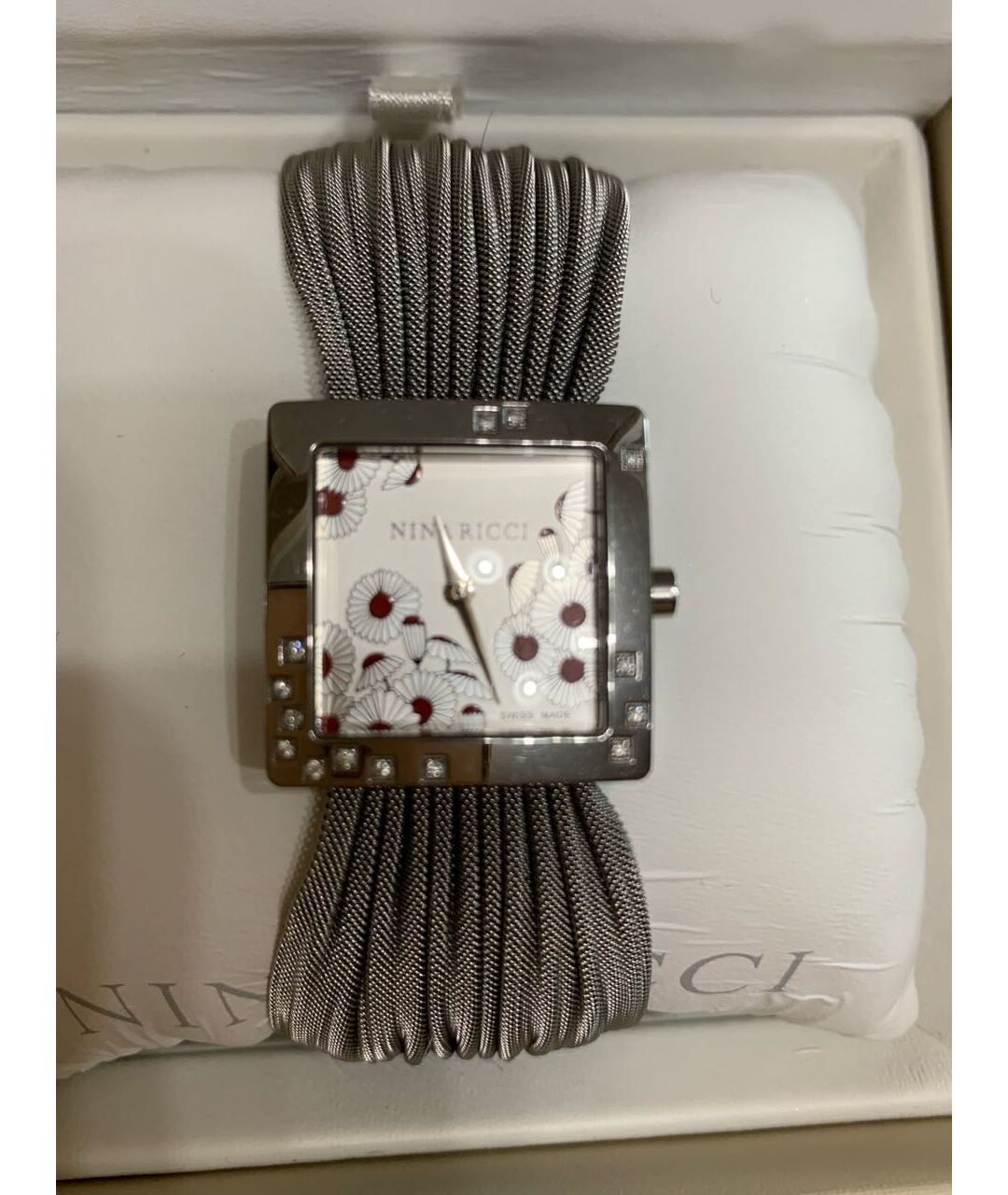 NINA RICCI Серебряные металлические часы, фото 5