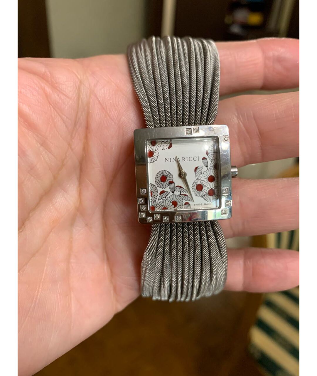 NINA RICCI Серебряные металлические часы, фото 7