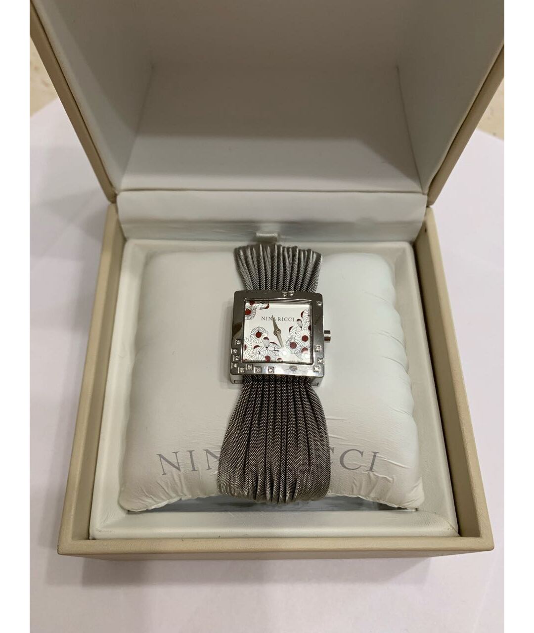 NINA RICCI Серебряные металлические часы, фото 4