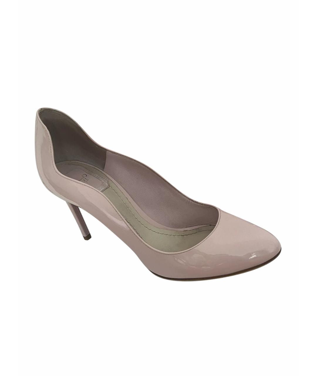 CHRISTIAN DIOR Розовые туфли из лакированной кожи, фото 1