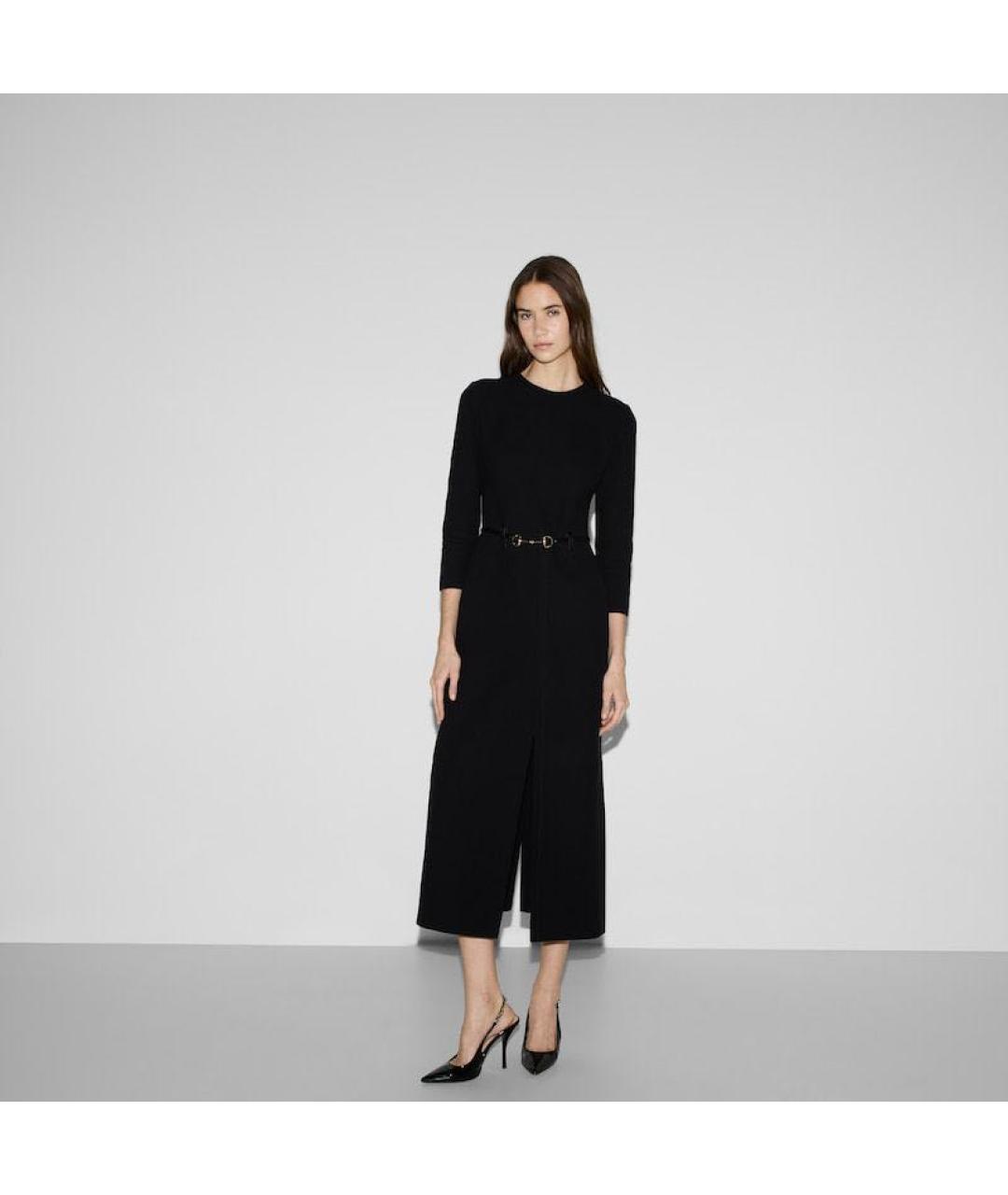 GUCCI Черное креповое коктейльное платье, фото 5