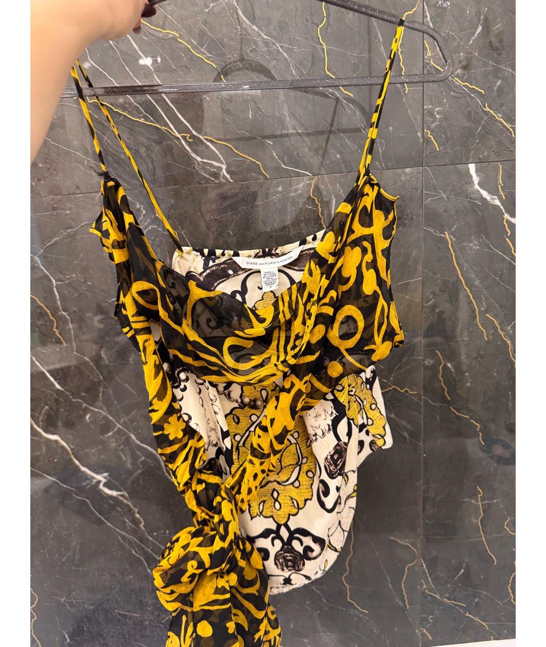 DIANE VON FURSTENBERG Шелковая майка, фото 4