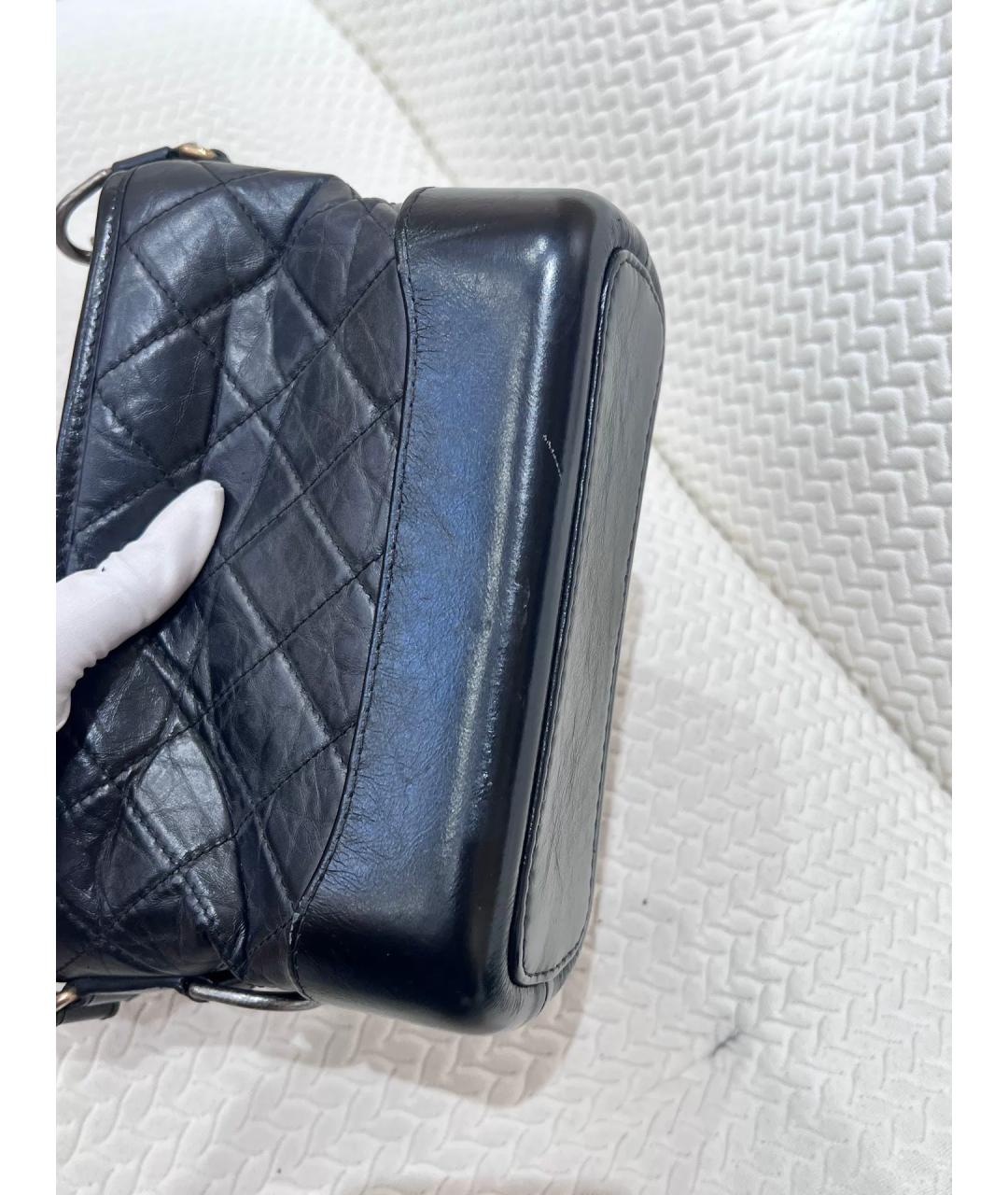 CHANEL Черная кожаная сумка через плечо, фото 4
