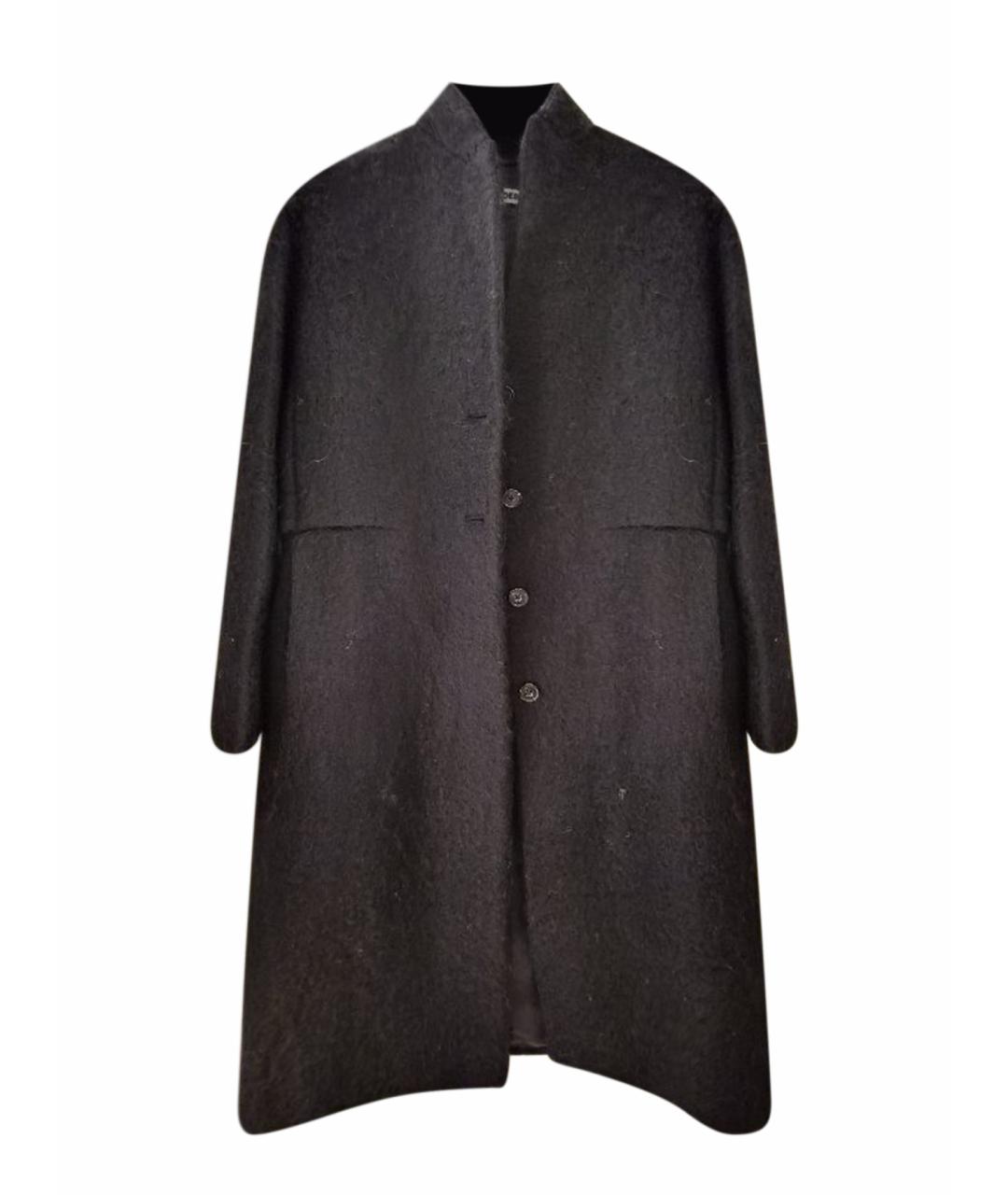 JIL SANDER Черное шерстяное пальто, фото 1