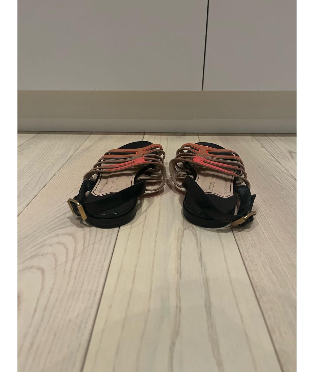 SONIA RYKIEL Мульти кожаные босоножки, фото 4