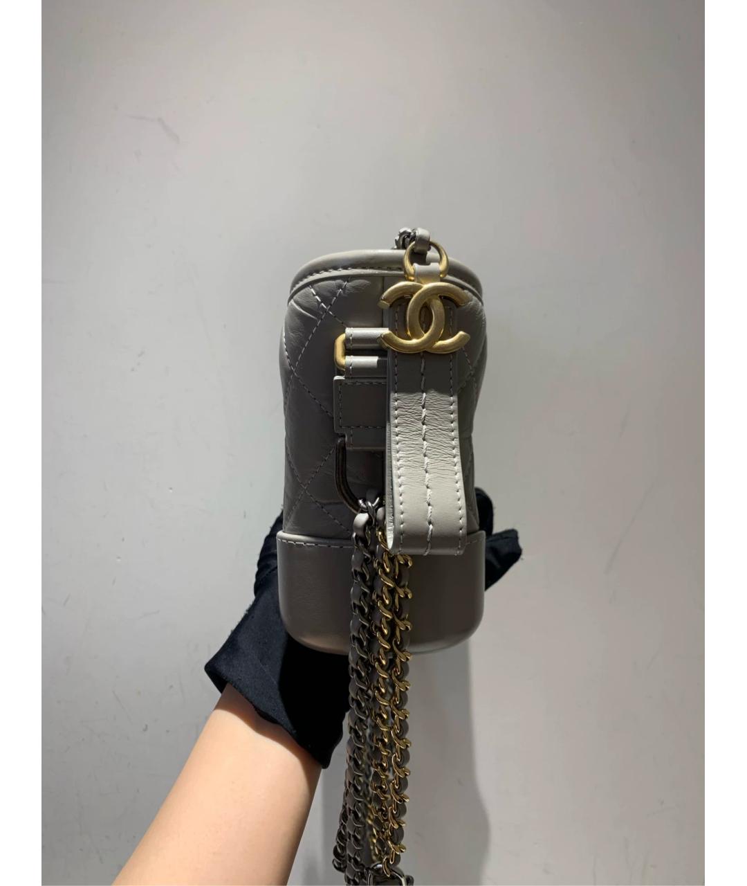 CHANEL Черная кожаная сумка через плечо, фото 4