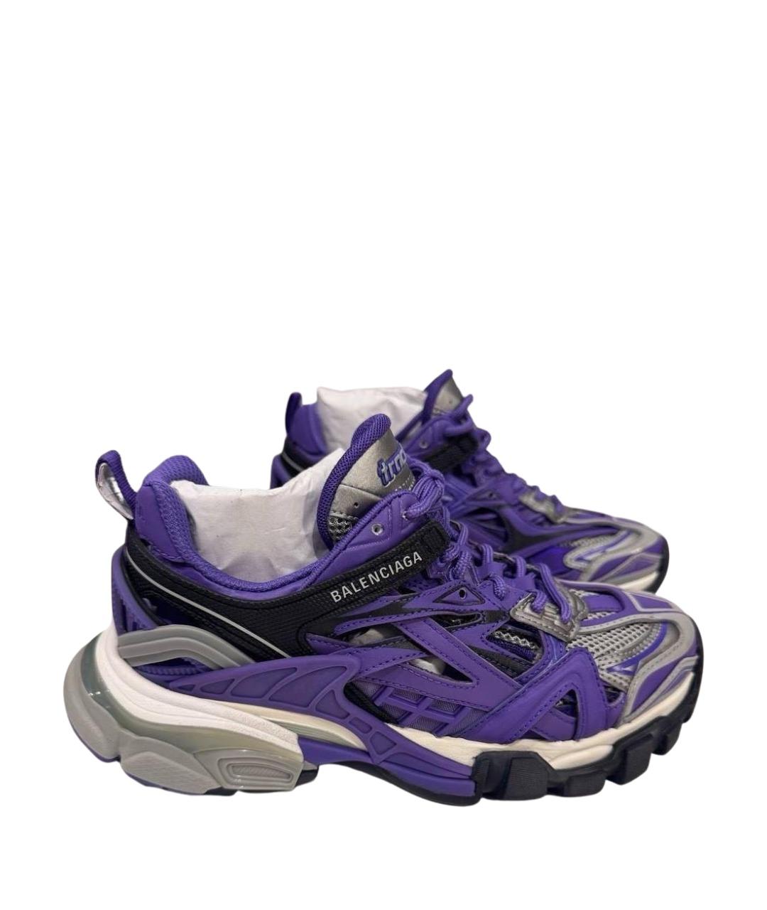 BALENCIAGA Фиолетовые синтетические кроссовки, фото 1
