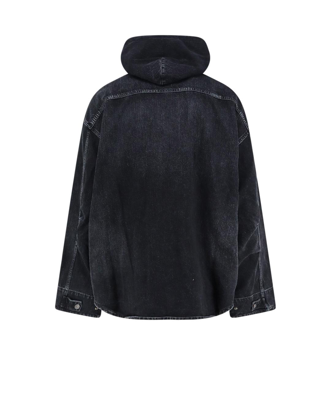 BALENCIAGA Черная хлопковая куртка, фото 2