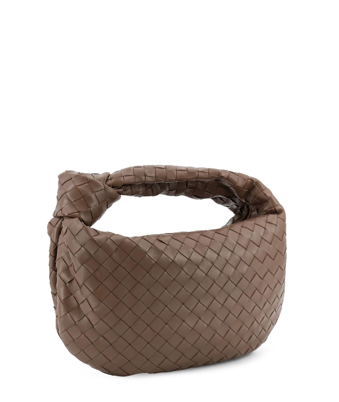 BOTTEGA VENETA Коричневая кожаная сумка через плечо, фото 3