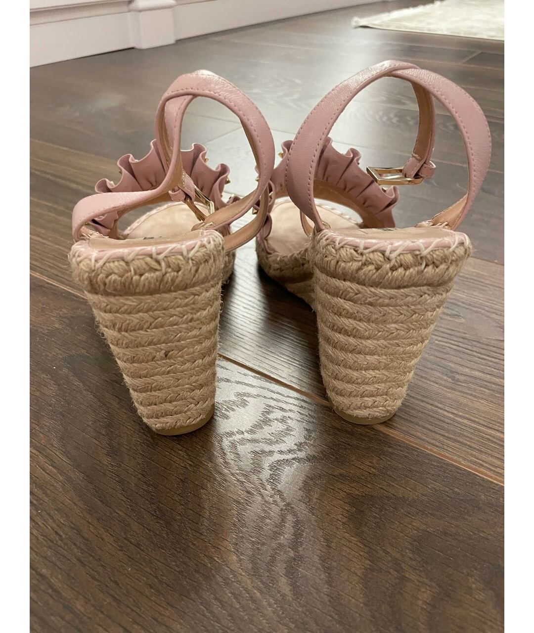 VALENTINO Розовые кожаные босоножки, фото 4