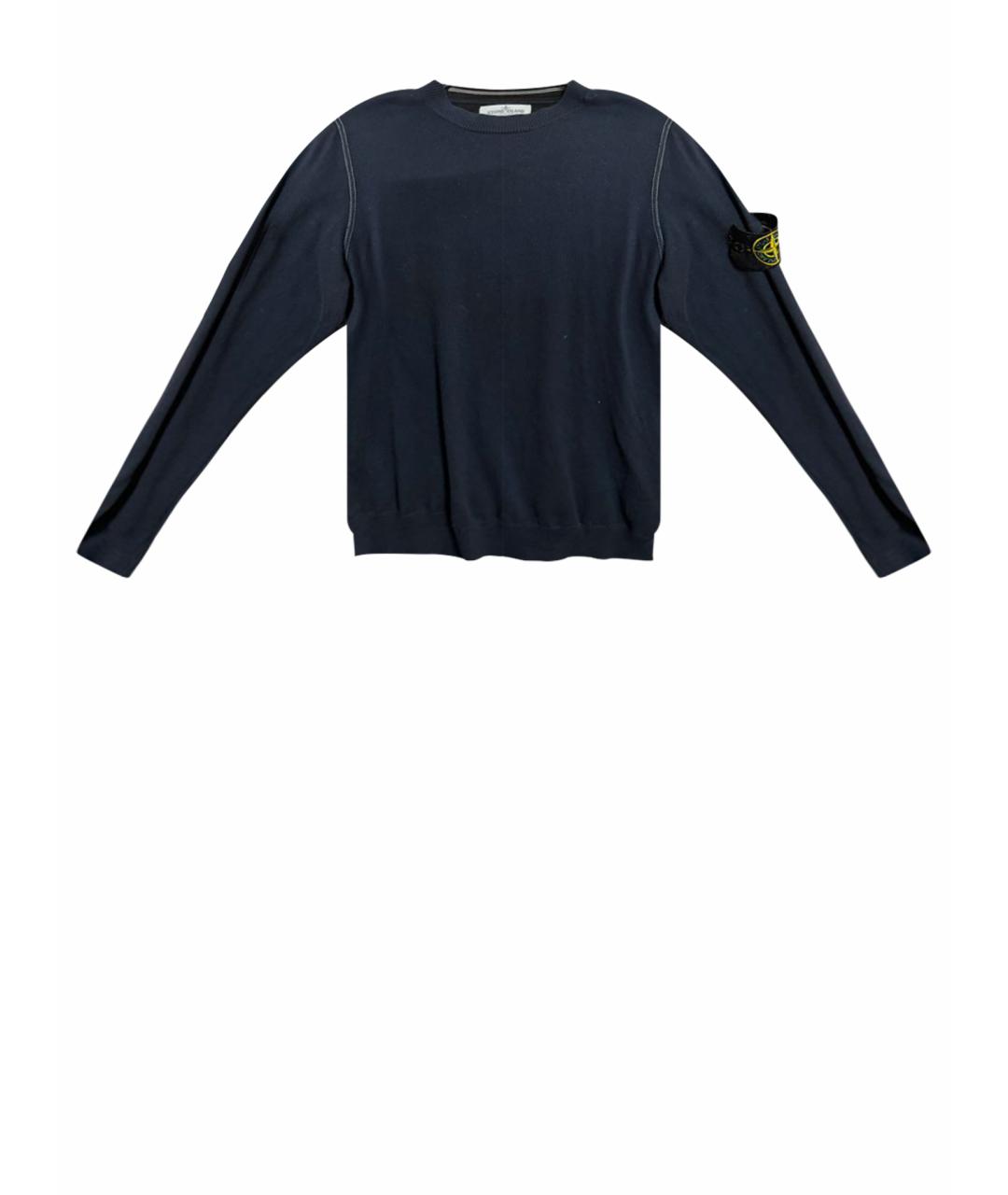 STONE ISLAND Темно-синий кашемировый джемпер / свитер, фото 1