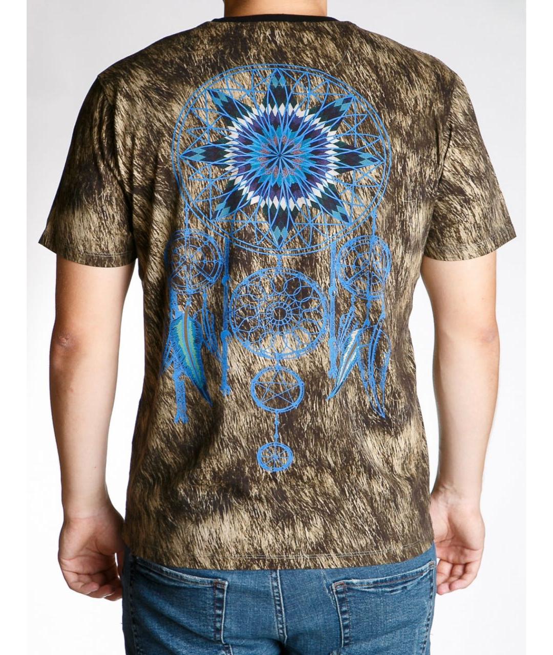 ETRO Коричневая хлопковая футболка, фото 3