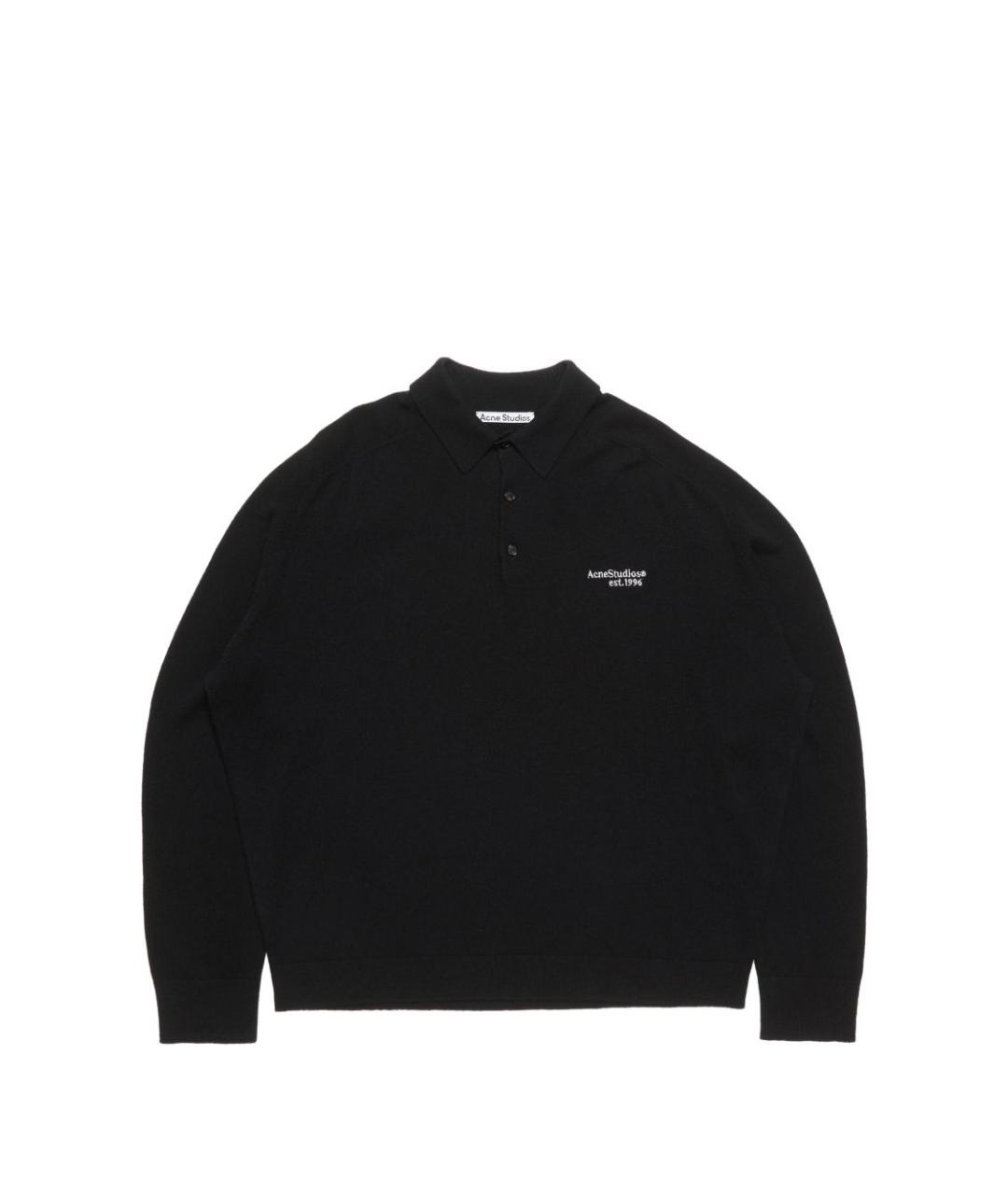 ACNE STUDIOS Черный шерстяной джемпер / свитер, фото 1