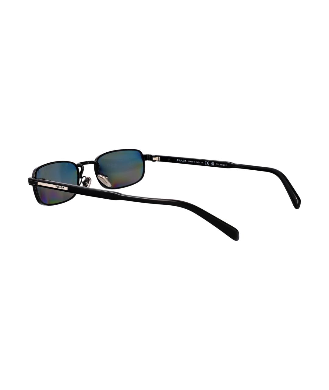 PRADA Черные металлические солнцезащитные очки, фото 4