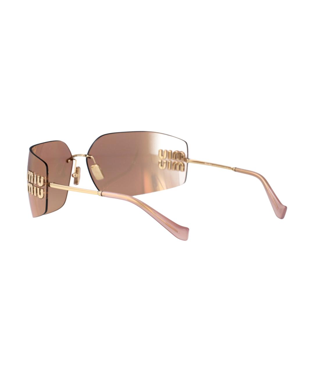 MIU MIU Металлические солнцезащитные очки, фото 4