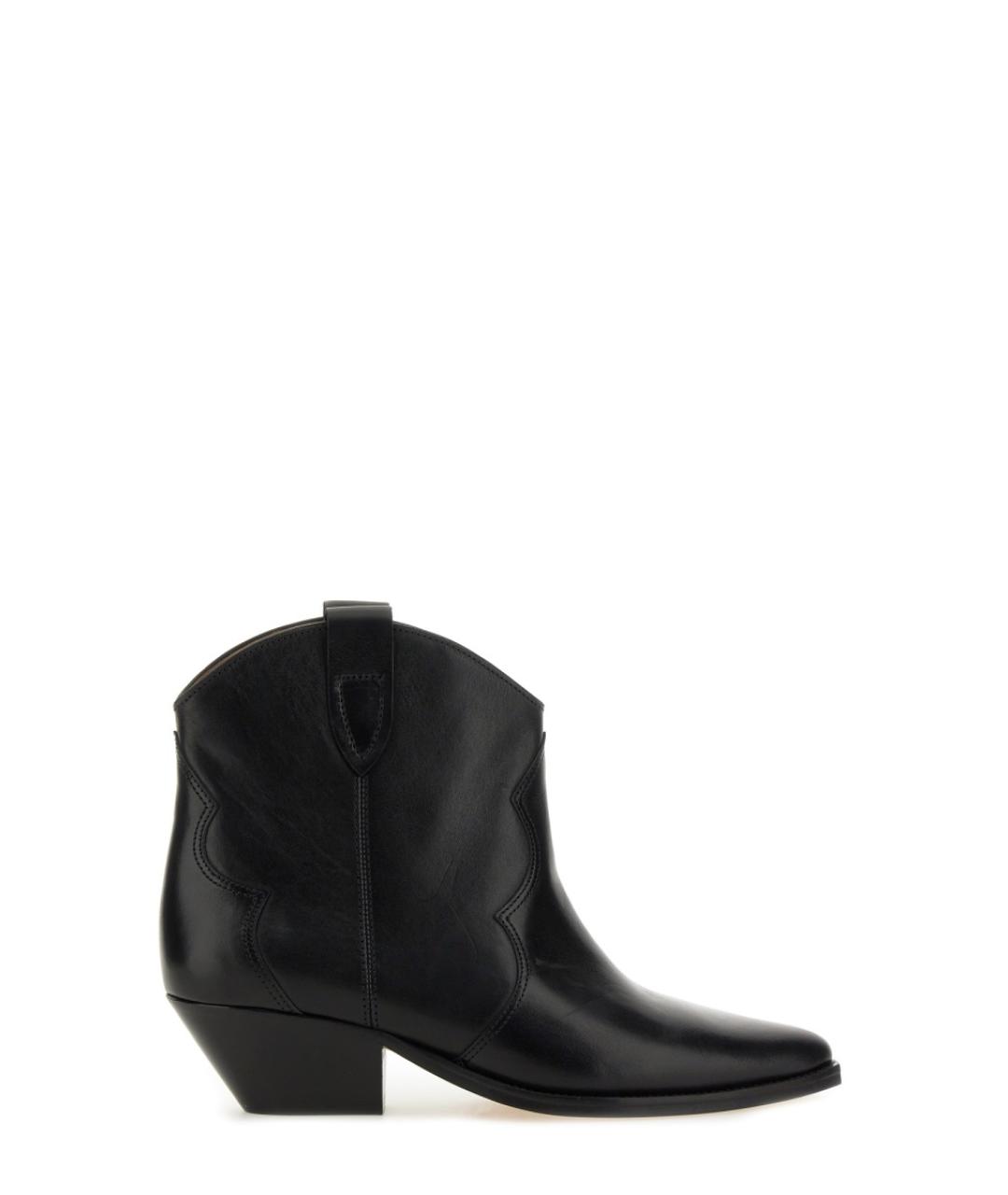ISABEL MARANT Черные кожаные ботильоны, фото 1