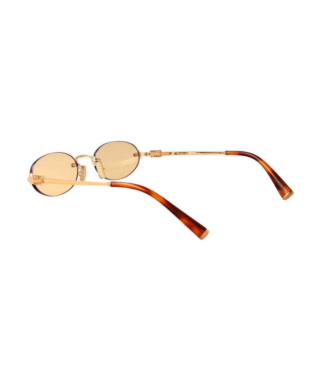 MIU MIU Металлические солнцезащитные очки, фото 4