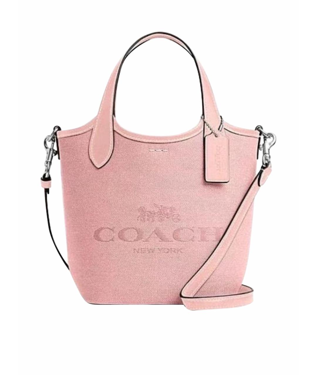 COACH Розовая сумка тоут, фото 1
