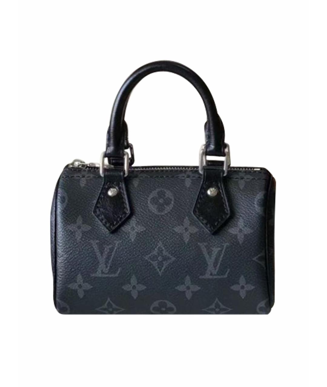 LOUIS VUITTON Черная кожаная сумка через плечо, фото 1