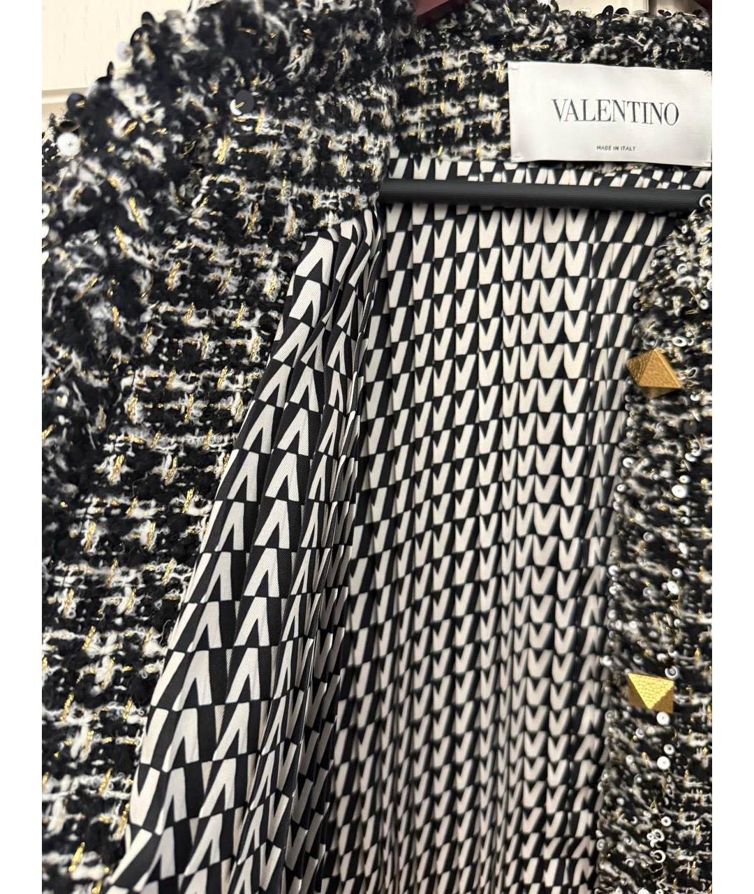 VALENTINO Серый твидовый жакет/пиджак, фото 4