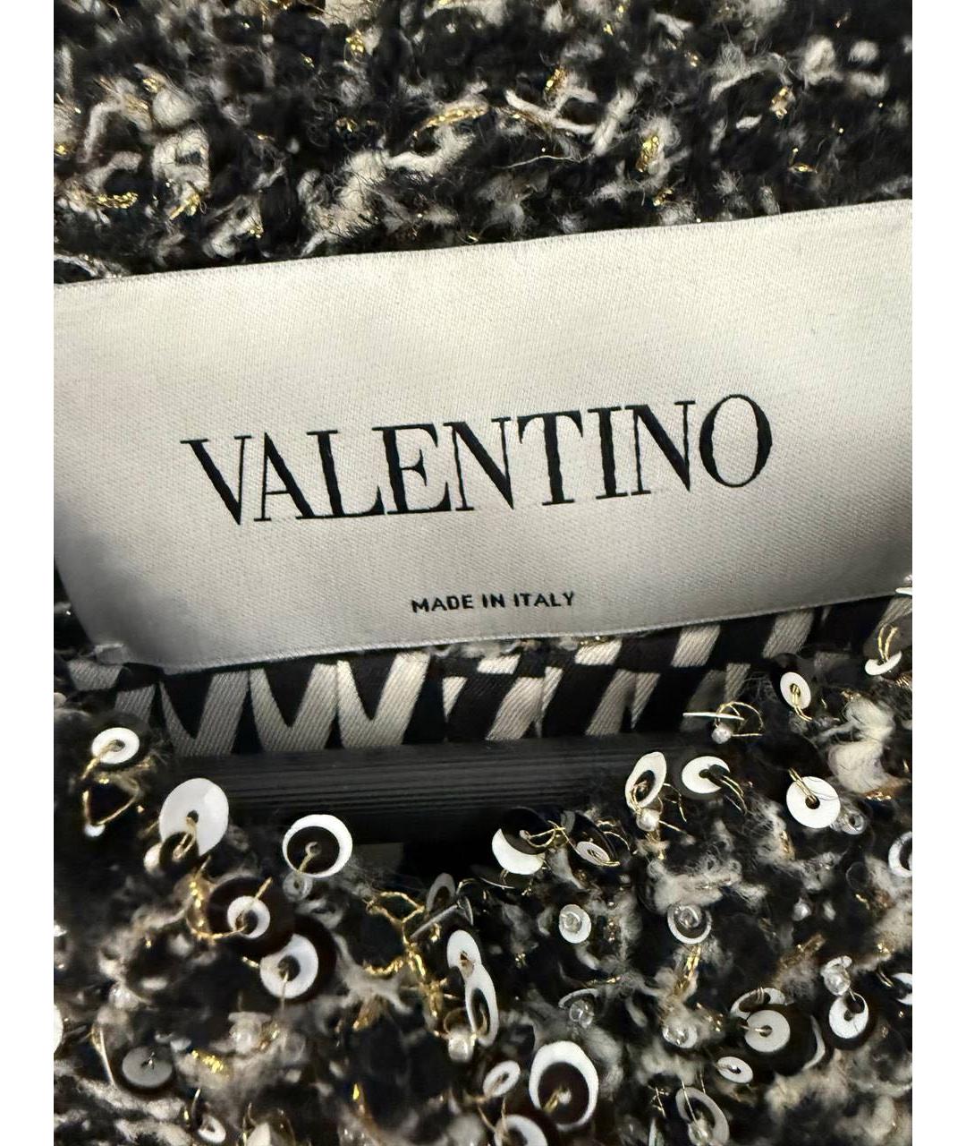 VALENTINO Серый твидовый жакет/пиджак, фото 3