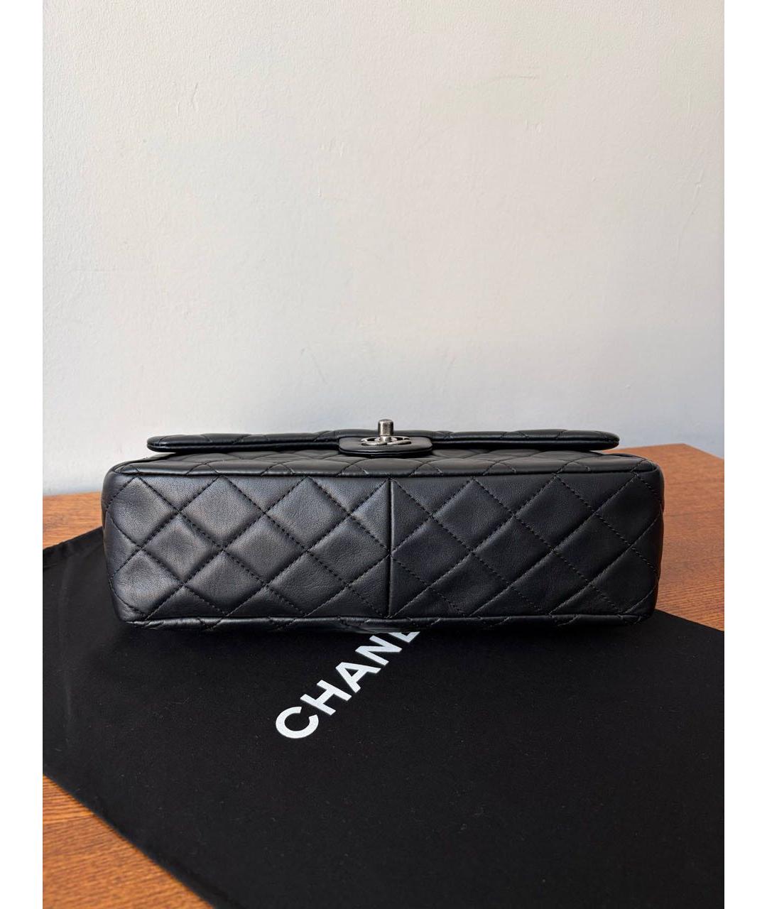 CHANEL Черная кожаная сумка через плечо, фото 8