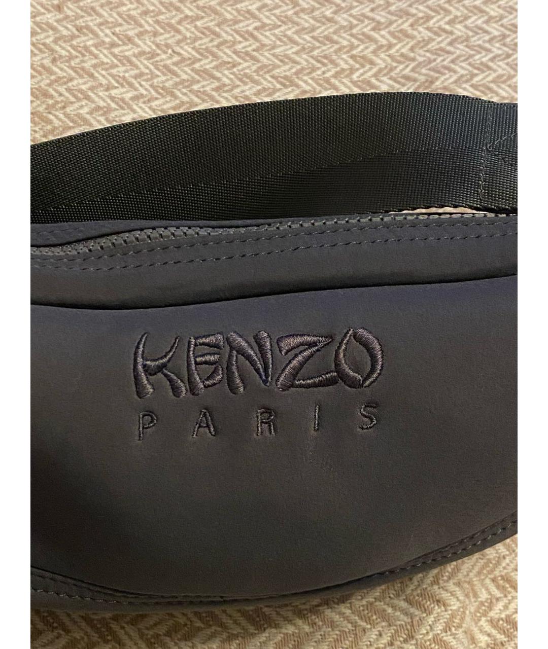 KENZO Серая поясная сумка, фото 5