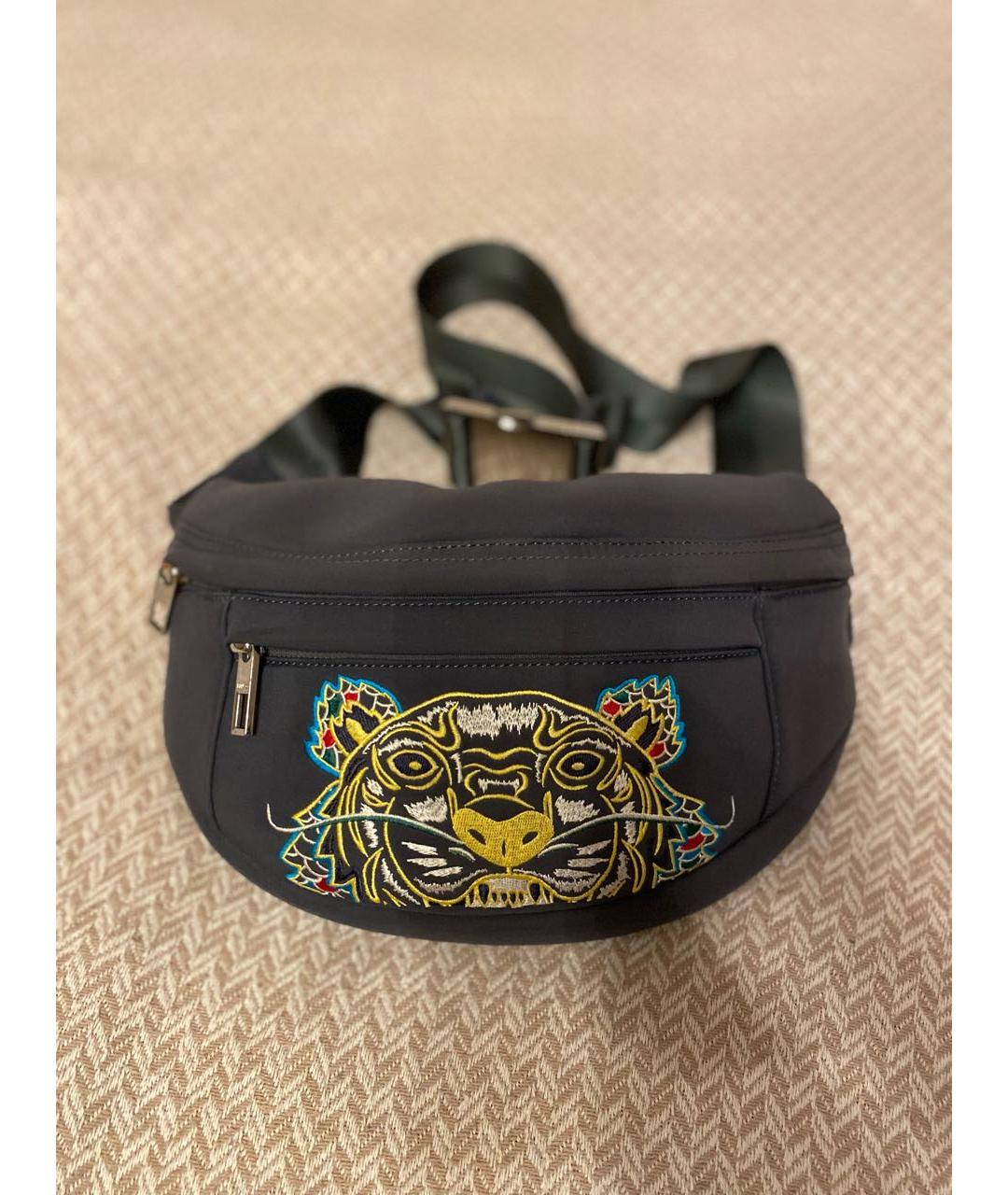 KENZO Серая поясная сумка, фото 9