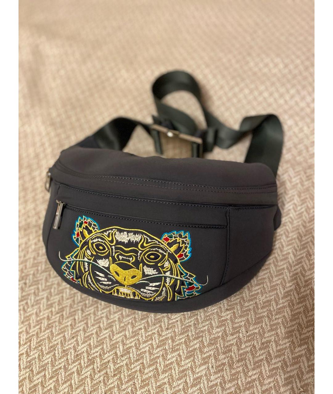 KENZO Серая поясная сумка, фото 2