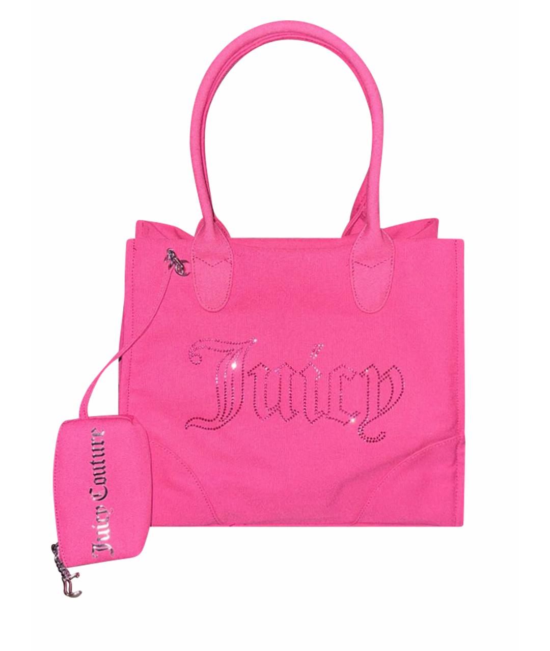 JUICY COUTURE Розовая сумка тоут, фото 1