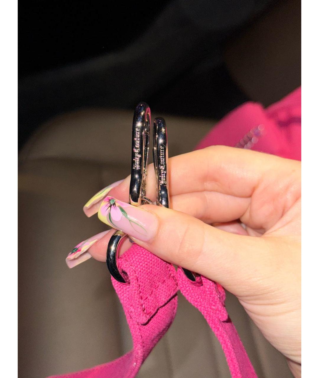 JUICY COUTURE Розовая сумка тоут, фото 5