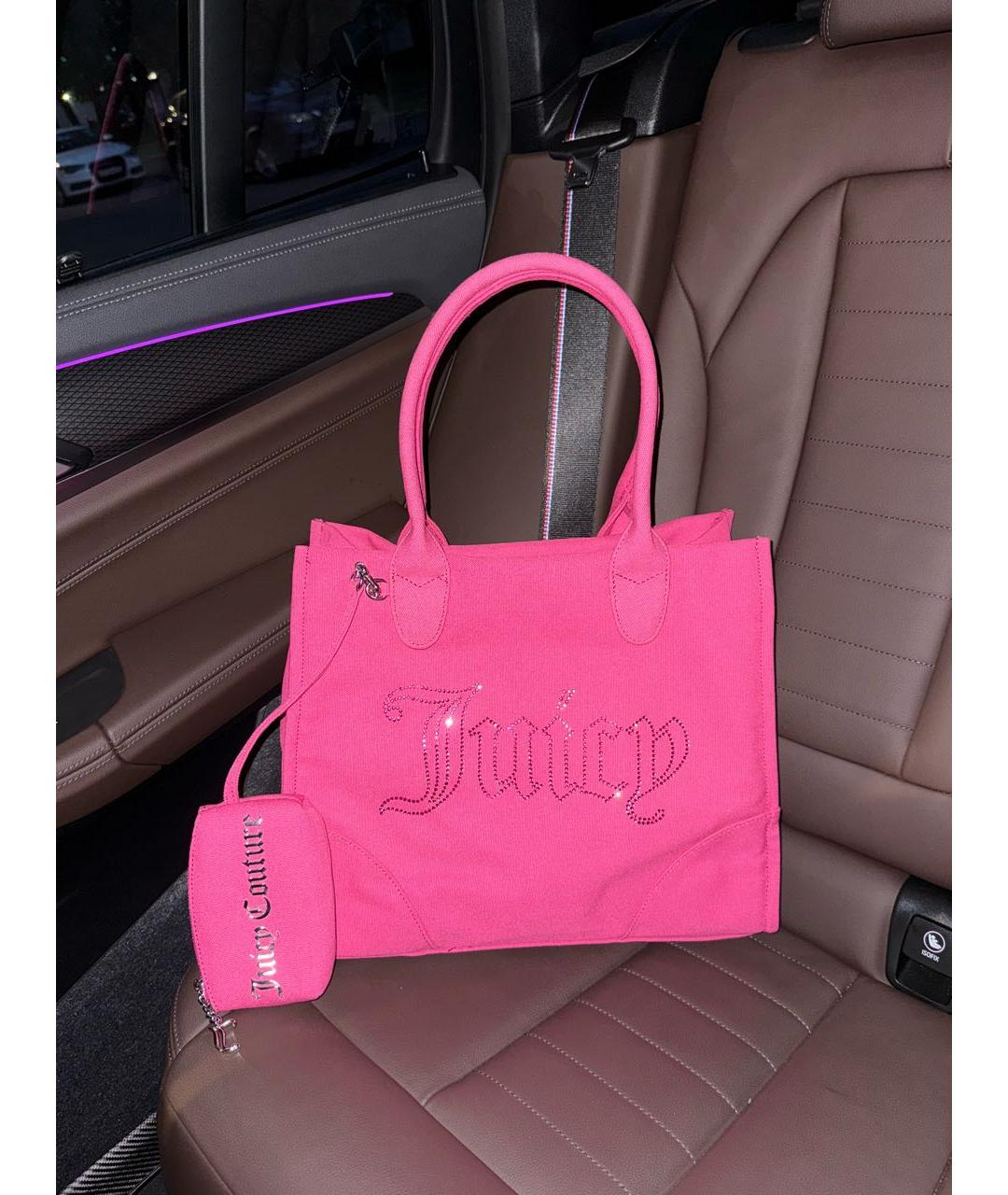 JUICY COUTURE Розовая сумка тоут, фото 7