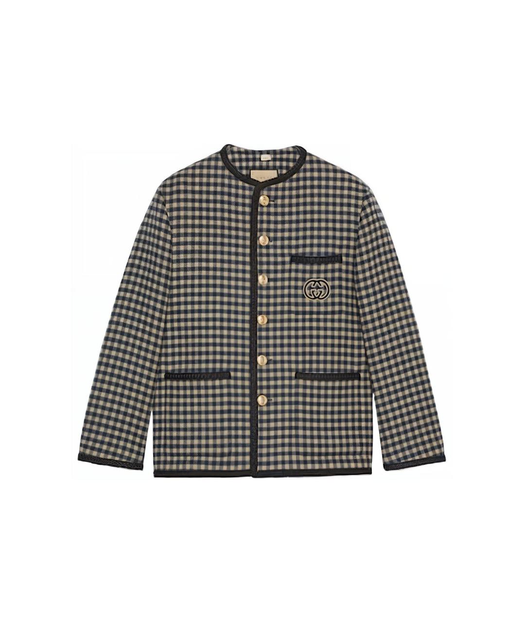 GUCCI Мульти шерстяная куртка, фото 1